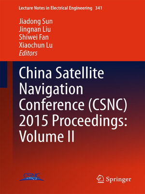 cover image of China Satellite Navigation Conference (CSNC) 2015 Proceedings